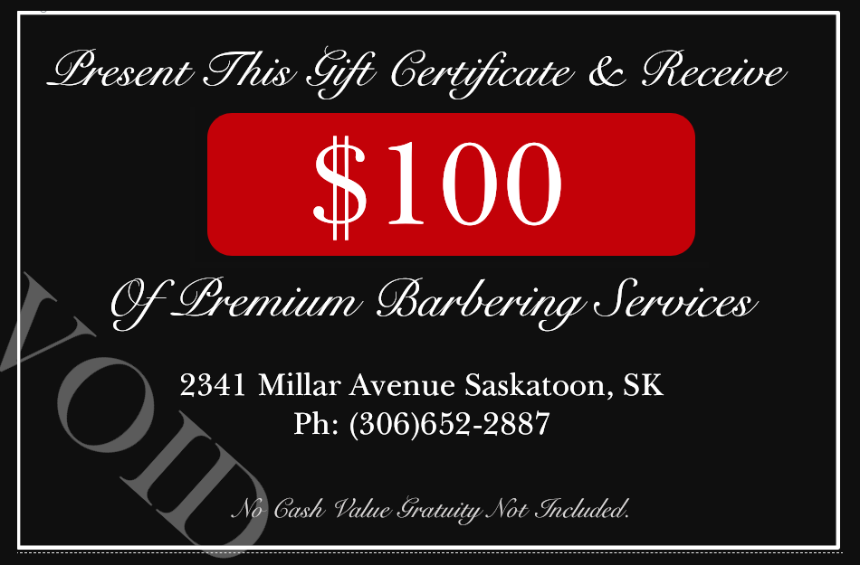 $100 Gift Card for Barber